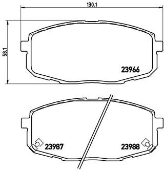 КОЛОДКИ HAM. ПЕРЕДНЯЯ KIA CEE D 06- ПЕРЕД