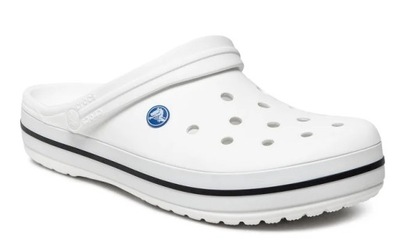 Crocs Klapki Unisex Crocband białe lekkie komfortowe 41/42 EU