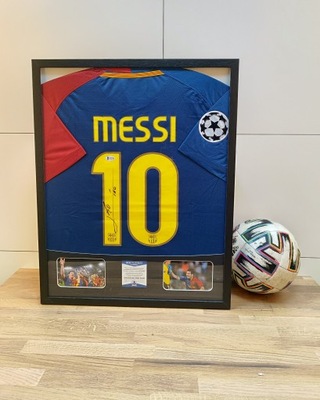 Leo Messi, FC Barcelona - koszulka z autografem w ramie od 1zł! (zag)