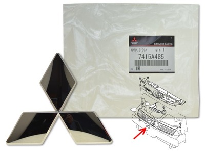 Емблема logo бампера решітка перед 7415a485 фото №1