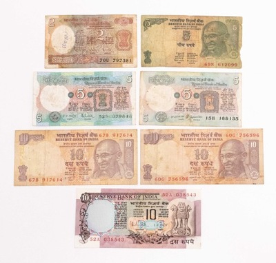 INDIE - ZESTAW BANKNOTÓW (NR 3)