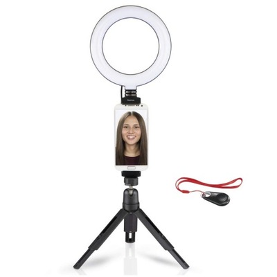 LAMPA HAMA PIERŚCIENIOWA Z MINI STATYWEM SPOTLIGHT