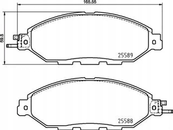 KLOCEK DE FRENADO KIT NISSAN MURANO 3 3.5 10.14-  