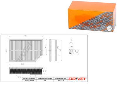 ФИЛЬТР ВОЗДУХА VOLVO 2.4D 13-14 XC90 I VAN DRIVE+