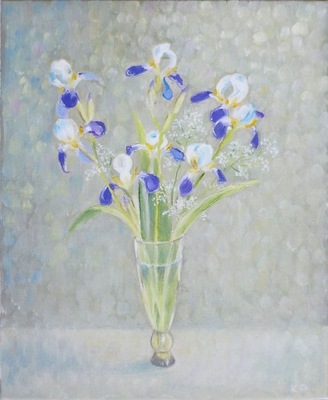 IRYSY obraz olejny na płótnie 40 x 50