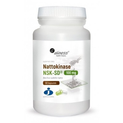 Aliness nattokinase NSK-SD 100 mg 60 kapsułek.