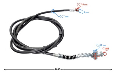 CABLE FRENOS TRASERO DO SKUTERA HURAGAN 5  