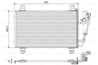 VALEO 822589 КОНДЕНСАТОР, КОНДИЦИОНЕР