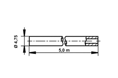 ATE CABLE DE FRENADO ACERO SR 4.7MM  