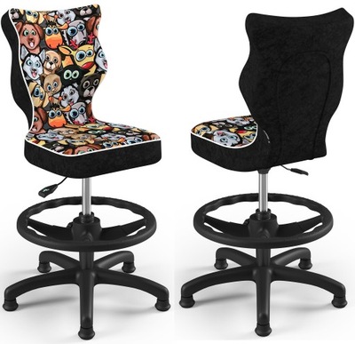 Krzesło obrotowe Petit ZWIERZAKI z podnóżkiem "4" wzrost 133-159 cm