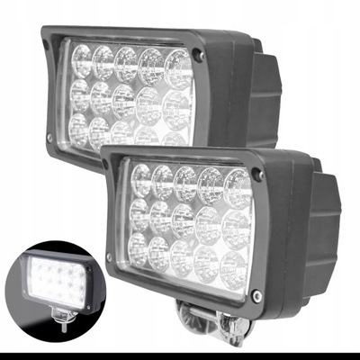 2szt лампа рабочая лампы рабочее led противотуманная фара фара 45w 12/24v 15led фото №1