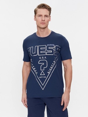 Guess męski T-shirt LUGH granatowy XXL