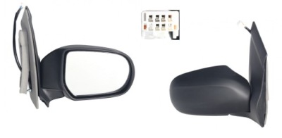 Дзеркало праве ele чорні mazda mpv 99-04 фото №1