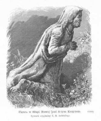 drzeworyt 1887 Andriolli, Figura w Nowej Słupi