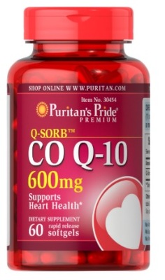 Puritans Pride Koenzym Q10 - 600mg, 60 kapsułek