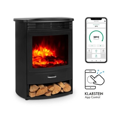 Kominek elektryczny grzejnik Bormio S Smart WIFI 950/1900 W termostat timer