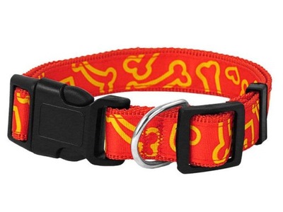 Obroża czer. serca/kość 2.0cm SQ23