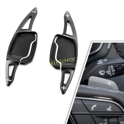 ALUMINUM PADDLE SHIFTER EXTENSION PARA 2019 AUDI A3 A4 S4 B9 A5 A6 C~64642  