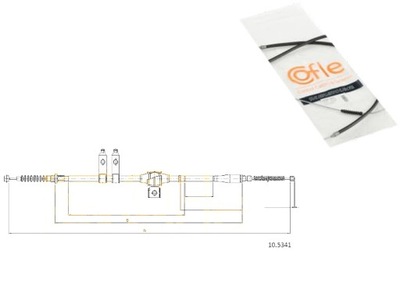 CABLE CABLE BRAKES MANUAL COFLE FKB2086 - milautoparts-fr.ukrlive.com