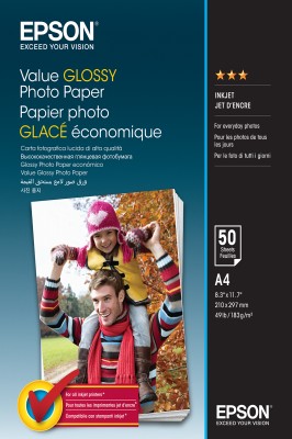 Epson Value Glossy Photo Paper A4 50 Arkuszy