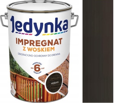 JEDYNKA IMPREGNAT DO DREWNA Z WOSKIEM 5l HEBAN