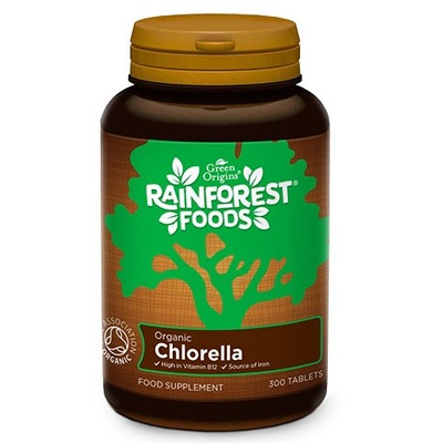 Chlorella 300 tabletek x 500 mg Rainforest Foods