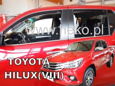 DEFLECTORES HEKO TOYOTA HILUX VIII 4D DE 2016 4SZTUKI  