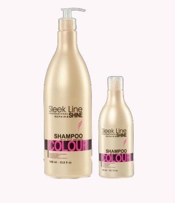 SZAMPON SLEEK LINE COLOUR Z JEDWABIEM 300ML