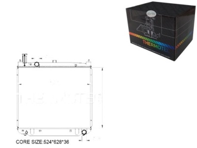 Thermotec радиатор двигателя 1640030110 64649 a 522 фото №1