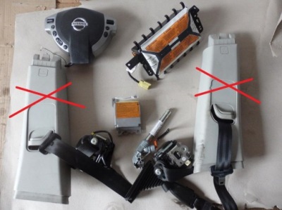 Подушка безопасности подушки безопасности ремни nissan qashqai j10 2010-2013 lift фото №1