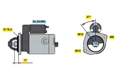 СТАРТЕР BOSCH M1T80681 M001T80681 23300JG70A 23