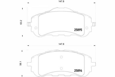 TEXTAR SABOTS DE FREIN DE FREIN PEUGEOT AVANT 308 13- POUR DISQUE - milautoparts-fr.ukrlive.com