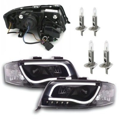 Ліхтарі  фари led до audi a6 c5 od 1997 до 2001 трубка  безкоштовно лампочка h1 фото №1