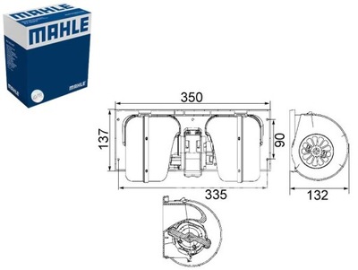 VENTILADOR SOPLADORES 24V DAF 65 65 CF 75 75 CF 85 85 CF 95 95 XF CF 85  