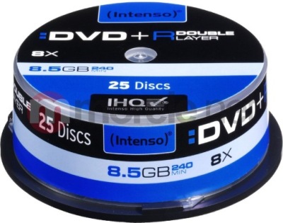 Intenso DVD+R DL 8.5 GB 8x 25 sztuk (4311144)