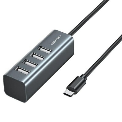 AWEI HUB CL-122T 4xUSB-A/USB-C czarny/black