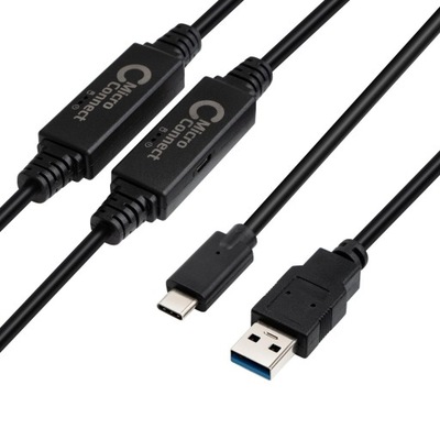 MicroConnect Kabel USB3.0 A do USB-C 10m 5Gb