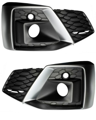 Audi a5 b9 19- s-line ґрати решітка бампера хром комплект фото №1