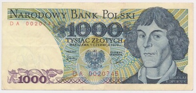 4201. 1000 zł 1979 - DA - st. 3+