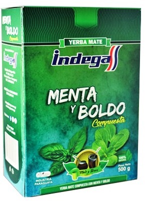 Yerba Mate Indega Menta y Boldo 500g