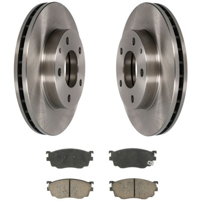 Тормозные диски + тормозные колодки перед mazda 626 v ff gw premacy cp фото №1