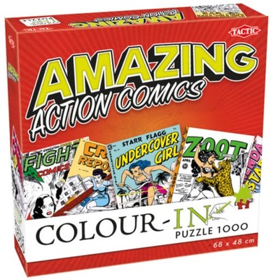PUZZLE 1000 ACTION COMIC puzzle do kolorowania