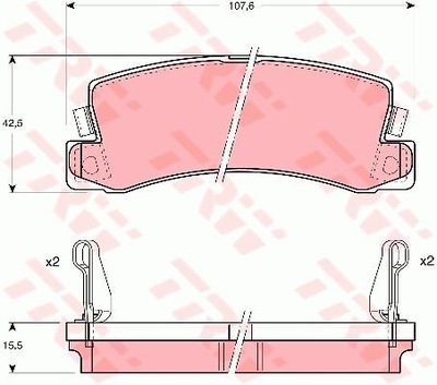 TRINKELĖS HAM. TOYOTA T. CAMRY/CARINA/CELICA 1,6-3,0 