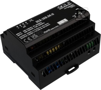 ZASILACZ NA SZYNE DIN 150W 11.3A 12V IP20 DL2-150-12-U .