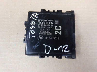 Toyota rav4 iv модуль pdc 8934042040 фото №1