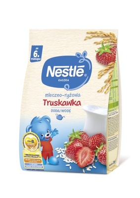 Nestle Kaszka mleczno-ryżowa truskawka po 6. miesiącu 230 g
