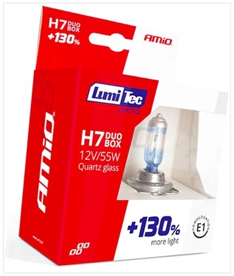 L8Y02 LUCES H7 12V LUMITEC SÚPER WHITE +130% 2 PIEZAS MALETERO 01406  