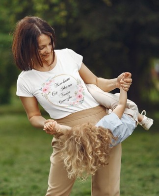 PREZENT - KUBEK + KOSZULKA T- SHIRT Z NADRUKIEM NA DZIEŃ MATKI 26 MAJA