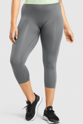 GYMSHARK LEGGINSY DAMSKIE 3/4 SZARE M 0Z8G3_A*