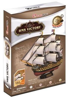 Puzzle 3D dla DZIECI Żaglowiec HMS Victory TRWAŁE!